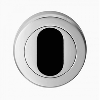 Serozzetta M Satin Chrome Oval Escutcheon SZM002