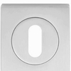 Serozzetta M Satin Chrome Square Oval Escutcheon SZM002SQ