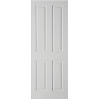 Victorian 4 Panel Internal White Moulded Door - 1981 x 838 x 35mm (78" x 33")