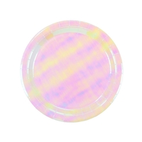 12 Iridescent Paper Plates