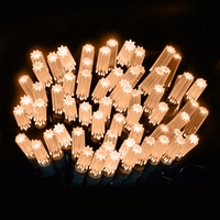 15m Star Cap String Lights Warm White