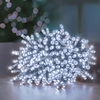 200 Bright White LED Supabrights 16M Clear Cable