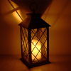 28cm Lantern with Dancing Flame LED Candle