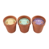 3 x Fragranced Flower Pot Candles