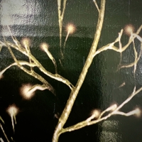 3M long Gold Branch Garland - 288 Warm White LED