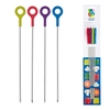 4 x Silicone Finished Skewers by Colourworks
