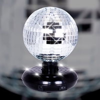 6" Freestanding Mirror ball Kit with LEDs
