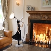 85cm Windswept Girl Lamp Bianca