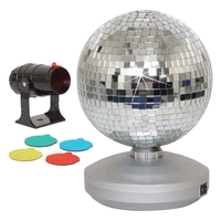 8" Free Standing Mirrorball Set