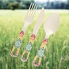 Bamboo Cutlery Set - Mandala Design