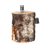 Birch Log Oil Lamp FF418