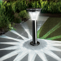 Black Nickel Motion Sensor Post Light