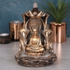 Bronze Finish Sitting Buddha Backflow Burner