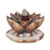 Bronze Lotus Flower Backflow Incense Burner