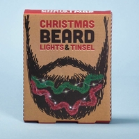 Christmas Beard Lights and Tinsel
