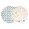 Colourful Bamboo Plates 23cm (2 pack)