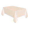 Cream Plastic Table Covers 120cm x 120cm (Twin Pack)