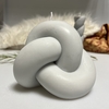 Decorative Grey Knot Soy Wax Vegan Candle