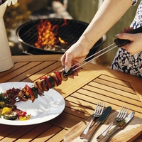 Double Pronged Slider BBQ Skewer