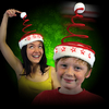 Flashing Springy Santa Hat