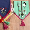Folk Festival Napkins X 4