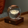 Galaxy Laser Engraved Crystal Ball Light by Gingko