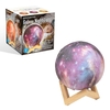 Galaxy Night Light on Wooden Stand