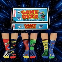 GAME OVER Kids ODDSOCKS - 6 Pack