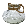 Giant Clear Glass Pumpkin Candle Holder