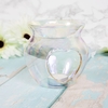 Glass Globe Heart Wax & Oil Warmer