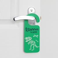 Glow in the Dark Dinosaur Door Hanger