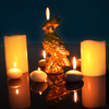 Gold Parrot Candle