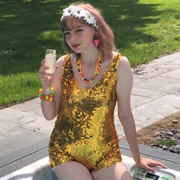 Gold Sequin Playsuit