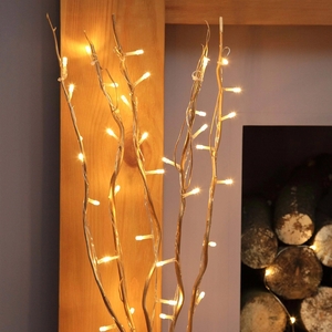 Gold Willow Twig Lights