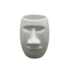 Moai Man Face Porcelain Tealight Holder