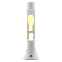 MODERN Blob Lamps Lava Lamp - White Base - Warm White/Clear