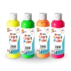 Neon Craft Paint for Finger Painting (4 pack)