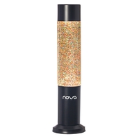 Nova Black Glitter Lamp