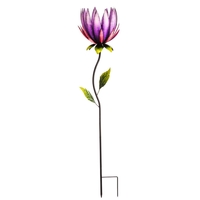 Purple Lotus Solar Stake Light