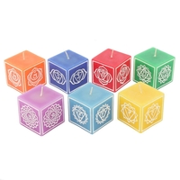 Set of 7 Chakra Symbol Candles
