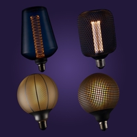 Silver Leaf Globe 4W E27 Bulb