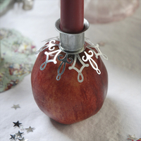 Silver Table Candle Spike