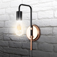 Single Bulb Copper Wall Light Fitting