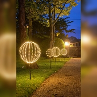 Solar & Mains,  Stake & Hanging 50cm Sphere Light