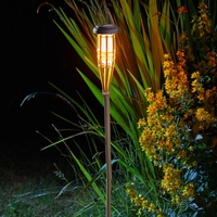 Solar Flaming Bamboo Torch x 3