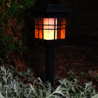 Solar Flickering Lantern With Triple Mount