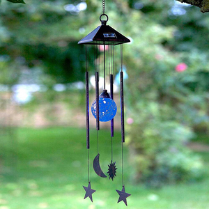 Solar Sun & Moon Wind Chime