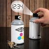 Spray Paint Projection Clock
