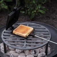 Toasting Iron in Heavy Duty Cast Iron