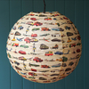 Vintage Transport Paper Lampshade